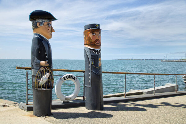 Bollards in Gellong, Australia