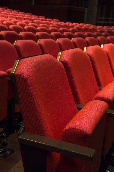 Asiento de teatro rojo — Foto de Stock