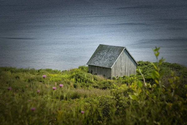 Trochę stodoła w polu — Zdjęcie stockowe