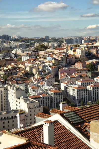 Вид на дахи Lisboa — стокове фото