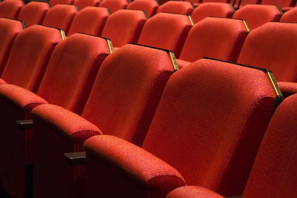 Asiento de teatro rojo — Foto de Stock