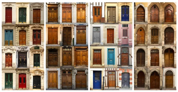 Κολάζ από γαλλικές πόρτες — Φωτογραφία Αρχείου