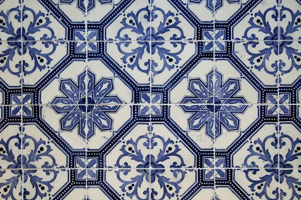 Collage of ceramic tiles from Portugal — Stock Photo, Image