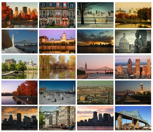 Collage de photos de Montréal au Canada — Photo