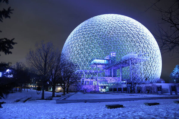 Blue biosphere in Montreal
