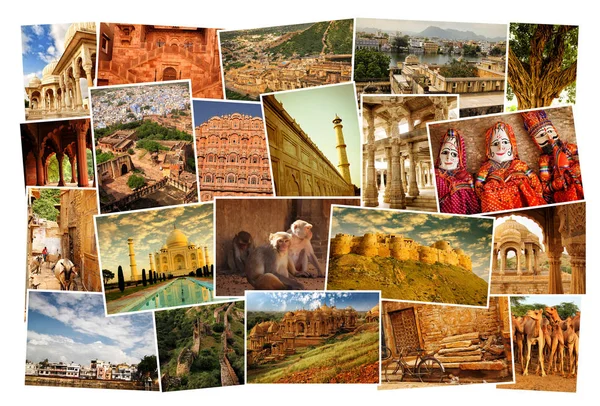 Photos de collage de Rajasthan, Inde — Photo