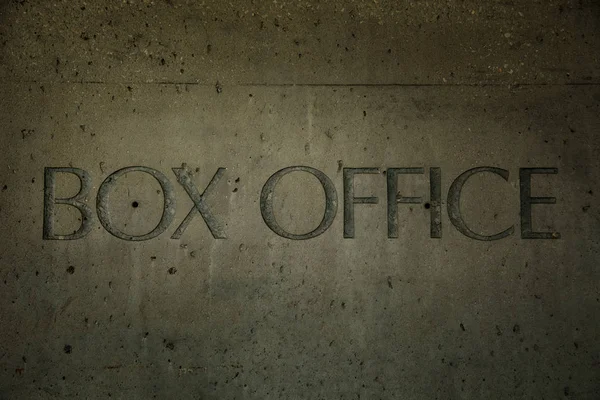 Box office on a cement — Stock Photo, Image