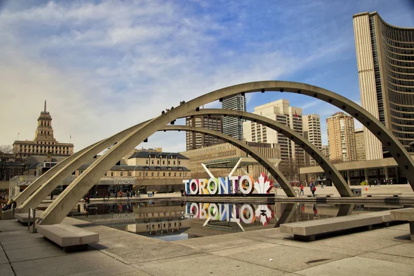 토론토, 캐나다에서 다채로운 토론토 로그인 — 스톡 사진