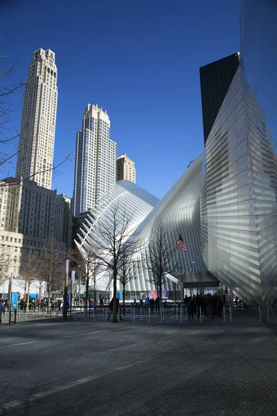 纽约世贸中心纪念馆的网站 — 图库照片