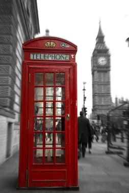 Kırmızı booth ile Big ben