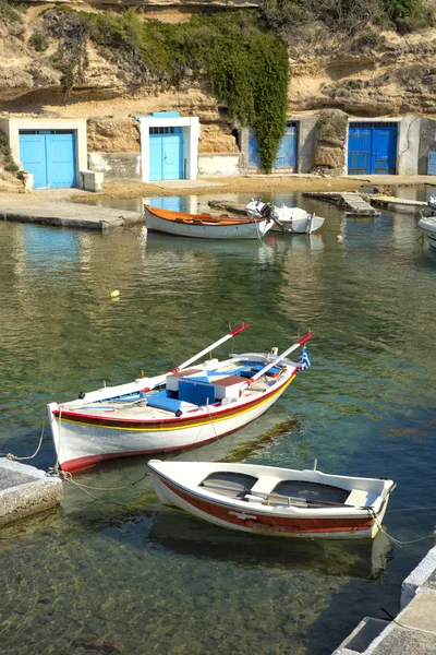 Milos Yunanistan köyde Mandrakia