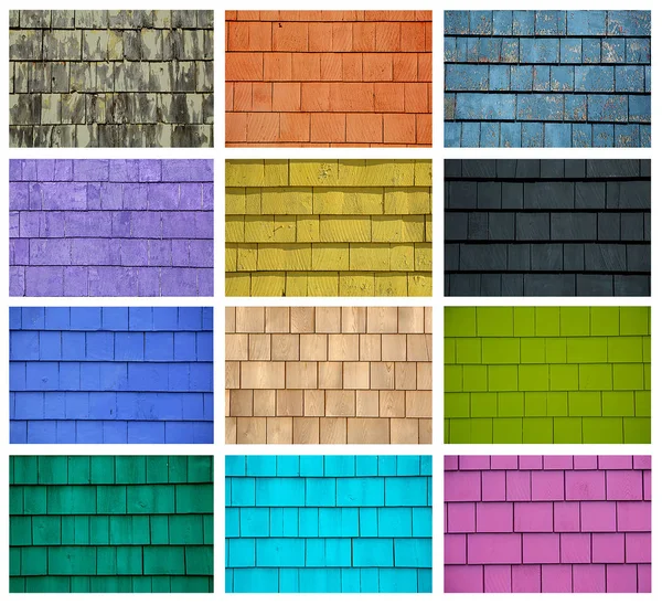Colagem de azulejos coloridos — Fotografia de Stock