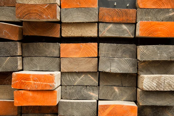 Stack of wood plank Royalty Free Stock Images