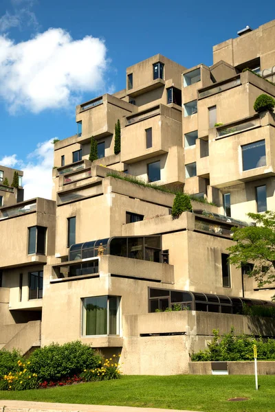 Detalhe do Habitat 67, complexo habitacional em Montreal Imagens De Bancos De Imagens Sem Royalties