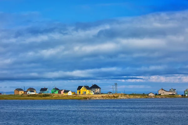 Gele huis in magdalen eiland Rechtenvrije Stockfoto's