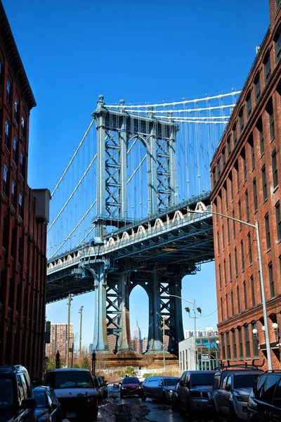 Brooklyn Bridge em Nova York — Fotografia de Stock