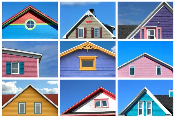 Collage de azulejos de colores — Foto de Stock
