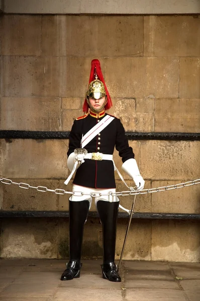 Portrait of a Royal Horse Guard — Stock Photo, Image