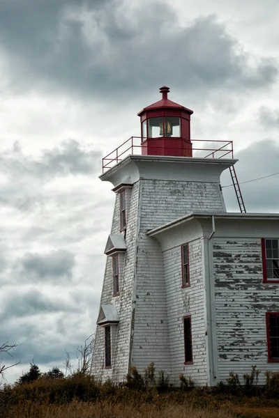 プリンス ・ エドワード島のブロックハウス灯台 — ストック写真