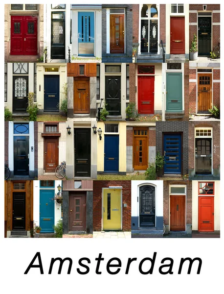 Portes colorées à Londres — Photo