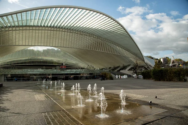 Guillemins Train station in Liege in Brussels — Stock Photo, Image