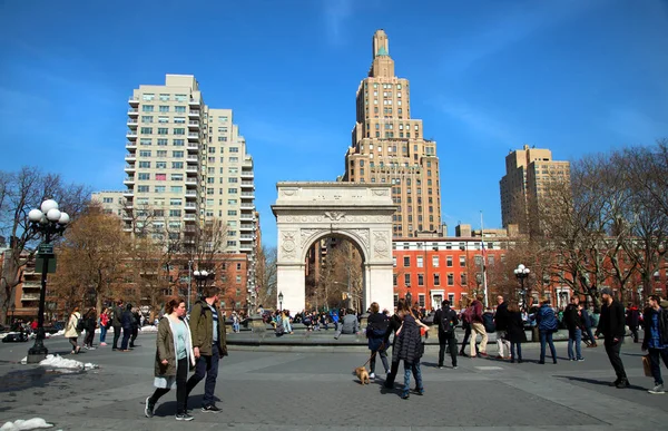 Washington square v New York city — Stock fotografie