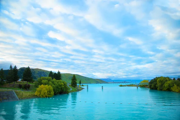 Pont au lac Tekapo i Nouvelle-Zélande — Photo