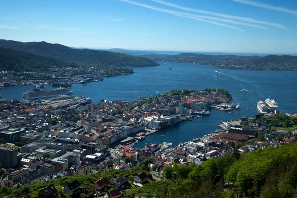 Liman Bergen Norveç'te — Stok fotoğraf
