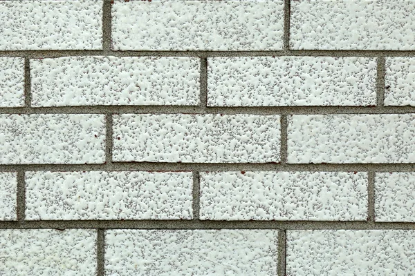 Branco com parede de tijolo textura — Fotografia de Stock