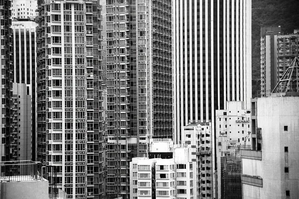 Detailní záběr budovy v Hong Kongu — Stock fotografie