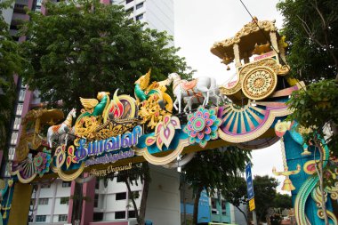 Singapur 'da küçük bir Hindistan girişi