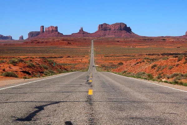 Scenisk Motorväg Till Monument Valley Utah Usa — Stockfoto