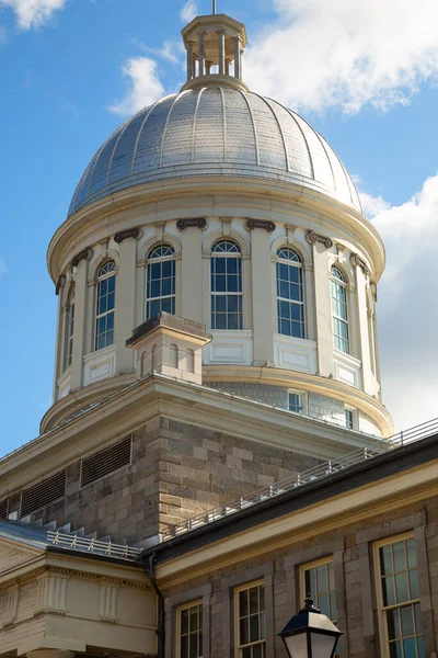 Sluiten Van Koepel Van Marche Bonsecours Een Historisch Gebouw Montreal — Stockfoto