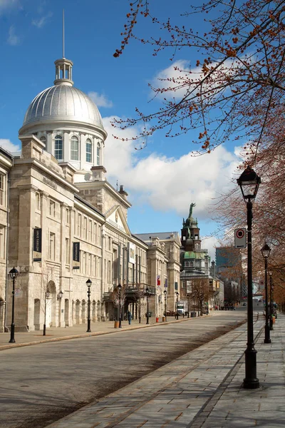 Montreal Canada Aprile 2020 Strada Vuota Solitamente Occupata Nel Centro — Foto Stock