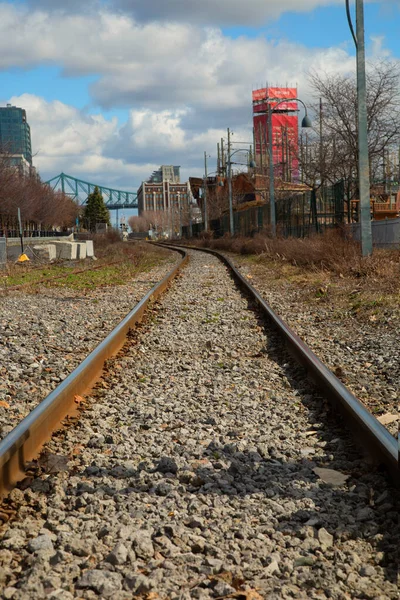 Montreal Canada Abril 2020 Canadá Tem Sistema Ferroviário Grande Bem — Fotografia de Stock