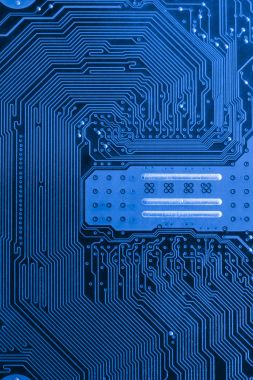 Teknoloji elektronik devrelerin anakart arka plan (ana kurulu, cpu anakart, mantık kurulu, sistem kartı veya mobo yakın çekim)