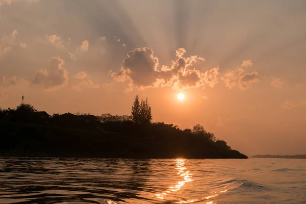 태국에서 풍경 자연 일몰 — 스톡 사진