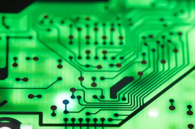 Teknoloji elektronik devrelerin anakart arka plan (ana kurulu, cpu anakart, mantık kurulu, sistem kartı veya mobo yakın çekim)