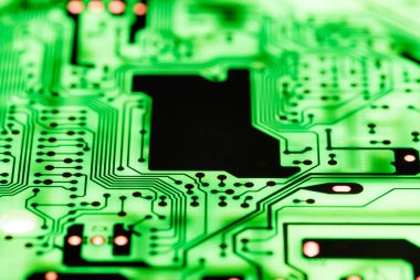 Teknoloji elektronik devrelerin anakart arka plan (ana kurulu, cpu anakart, mantık kurulu, sistem kartı veya mobo yakın çekim)