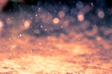 Yağmur bokeh arka plan, dairesel facula, soyut, soyut renkli defocused