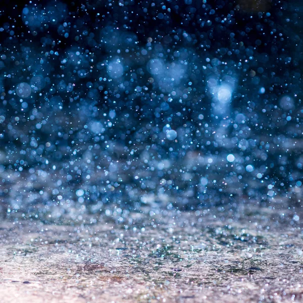 Regen Bokeh Hintergrund, kreisförmige Fakula, abstrakt, abstrakt bunt defokussiert — Stockfoto