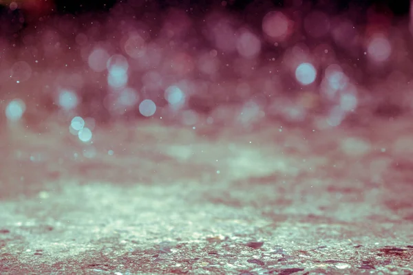 Regen Bokeh Hintergrund, kreisförmige Fakula, abstrakt, abstrakt bunt defokussiert — Stockfoto