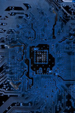 Soyut yakın çekim teknoloji elektronik devrelerin anakart bilgisayar arka plan üzerinde (mantık kurulu, cpu anakart, ana kurulu, sistem kartına, mobo)