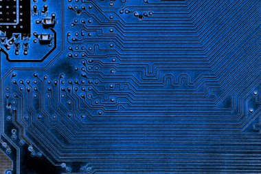 Soyut yakın çekim teknoloji elektronik devrelerin anakart bilgisayar arka plan üzerinde (mantık kurulu, cpu anakart, ana kurulu, sistem kartına, mobo)