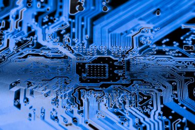 Soyut yakın çekim teknoloji elektronik devrelerin anakart bilgisayar arka plan üzerinde (mantık kurulu, cpu anakart, ana kurulu, sistem kartına, mobo)