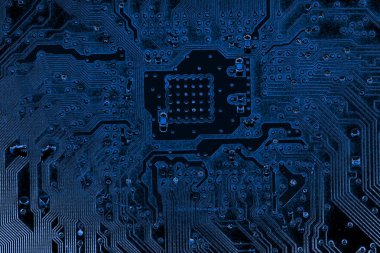 Soyut yakın çekim teknoloji elektronik devrelerin anakart bilgisayar arka plan üzerinde (mantık kurulu, cpu anakart, ana kurulu, sistem kartına, mobo)