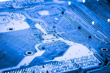 Soyut yakın çekim teknoloji elektronik devrelerin anakart bilgisayar arka plan üzerinde (mantık kurulu, cpu anakart, ana kurulu, sistem kartına, mobo)