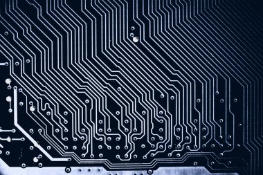 Soyut yakın çekim teknoloji elektronik devrelerin anakart bilgisayar arka plan üzerinde (mantık kurulu, cpu anakart, ana kurulu, sistem kartına, mobo)