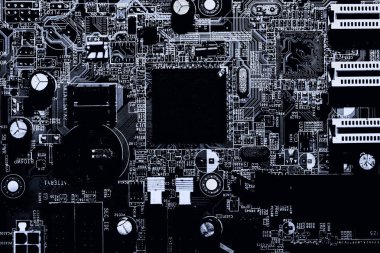 Abstract, teknoloji elektronik devrelerin anakart bilgisayar arka plan üzerinde (mantık kurulu, cpu anakart, ana kurulu, sistem kartına, mobo yakın çekim)