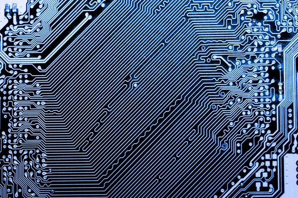 Abstract, close up of Electronic Circuits in Technology on Mainboard computer background (logic board, cpu motherboard, Main board, system board, mobo ) — стоковое фото